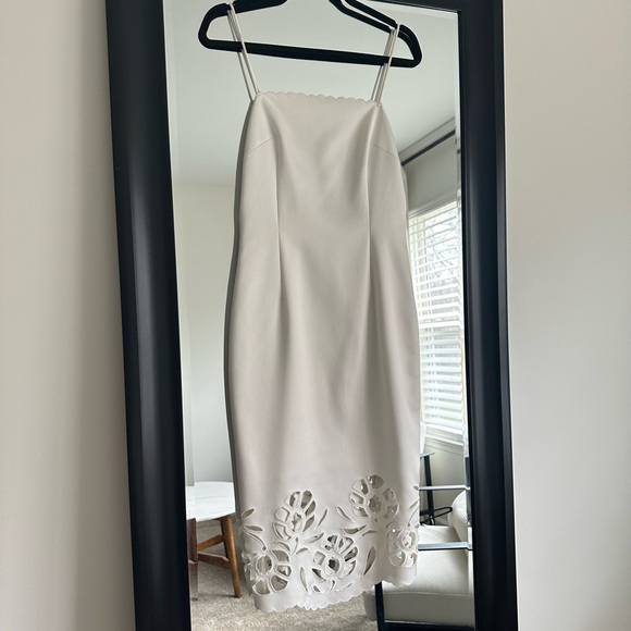 Cynthia Rowley Midi Dress with Cutout Floral Detail - Picture 1 of 5